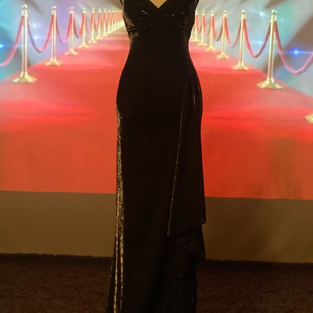 Sophisticated Black Asymmetrical Dress